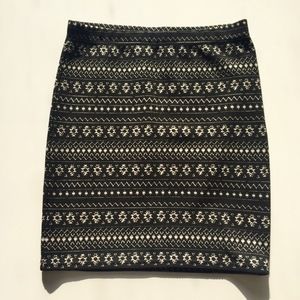 H&M Divided Geometric Bodycon Skirt